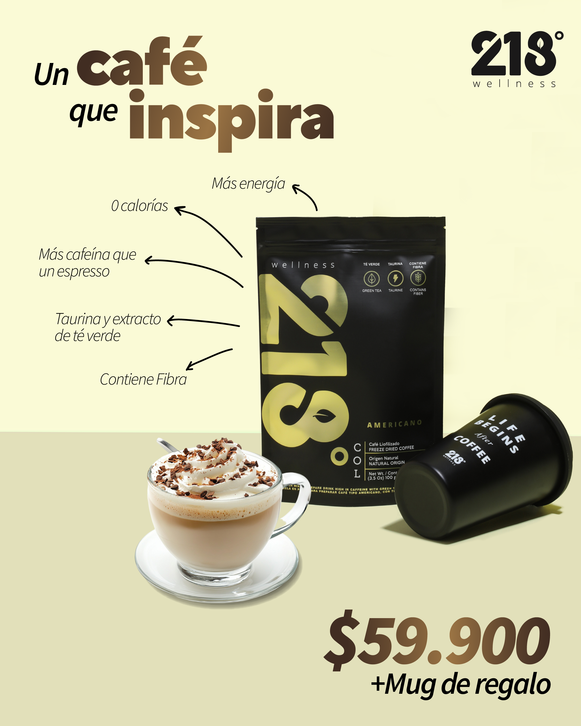 Bolsa Americano + Mug